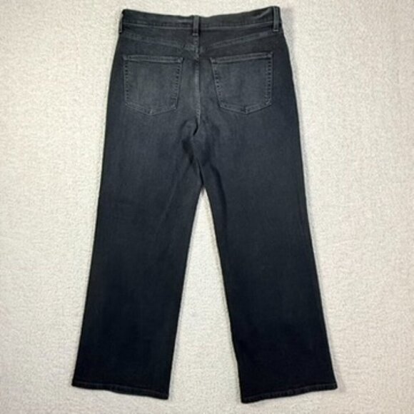 AYR Womens Wide Leg Comfort Stretch Jeans Secret Sauce Black Size 32S Boho Comfy - Picture 2 of 10